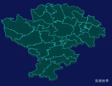 threejs重庆市綦江区地图3d地图演示实例